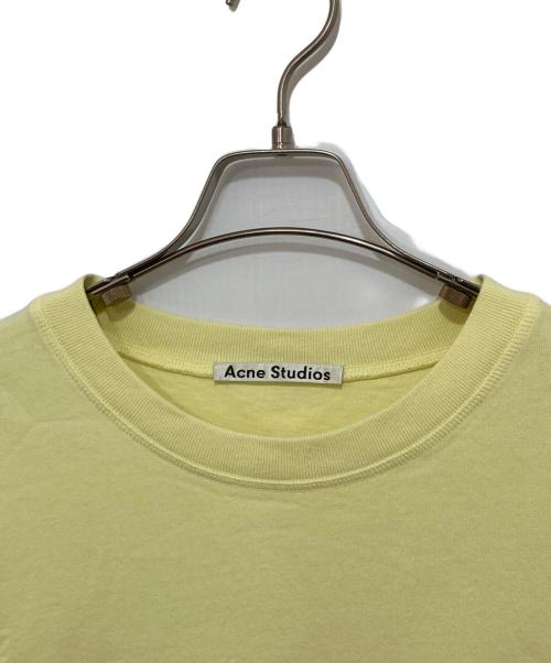 Acne studios（アクネ ストゥディオズ）Acne studios (アクネ ストゥディオス) ロゴTシャツ イエロー サイズ:Sの古着・服飾アイテム