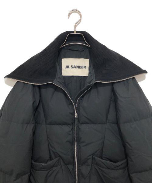JIL SANDER（ジルサンダー）JIL SANDER (ジルサンダー) ビッグカラーダウンジャケット JSPT440097WT245400A12 ブラック サイズ:32の古着・服飾アイテム