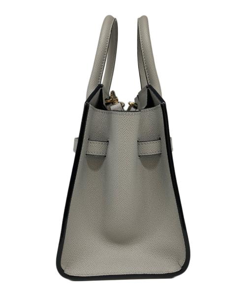 Valextra（ヴァレクストラ）Valextra (ヴァレクストラ) 2WAY バッグ ハンドバッグ ミラノバッグ ミニ グレーの古着・服飾アイテム