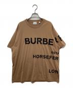 BURBERRYバーバリー）の古着「CARRICK HFH ROAD ロゴ プリントTシャツ」｜ブラウン