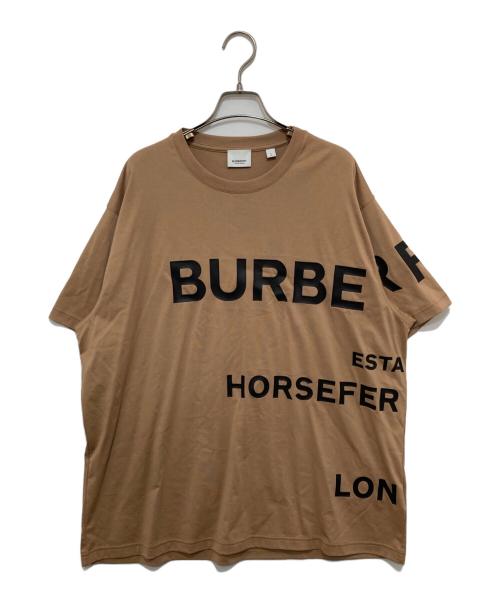 BURBERRY（バーバリー）BURBERRY (バーバリー) CARRICK HFH ROAD ロゴ プリントTシャツ ブラウン サイズ:Lの古着・服飾アイテム