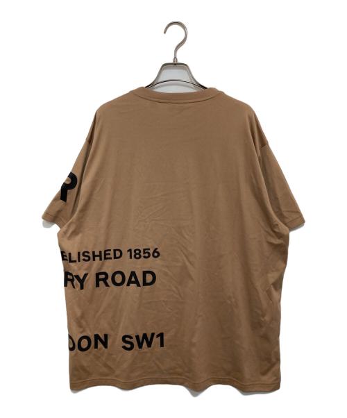 BURBERRY（バーバリー）BURBERRY (バーバリー) CARRICK HFH ROAD ロゴ プリントTシャツ ブラウン サイズ:Lの古着・服飾アイテム