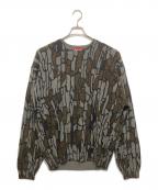 SUPREMEシュプリーム）の古着「Old English Printed Sweater Camo」｜グレー