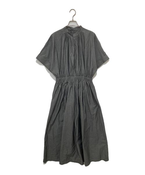 Dimprobe（ディンプローブ）Dimprobe (ディンプローブ) オーガニックコットンフレアワンピース グレー サイズ:Fの古着・服飾アイテム