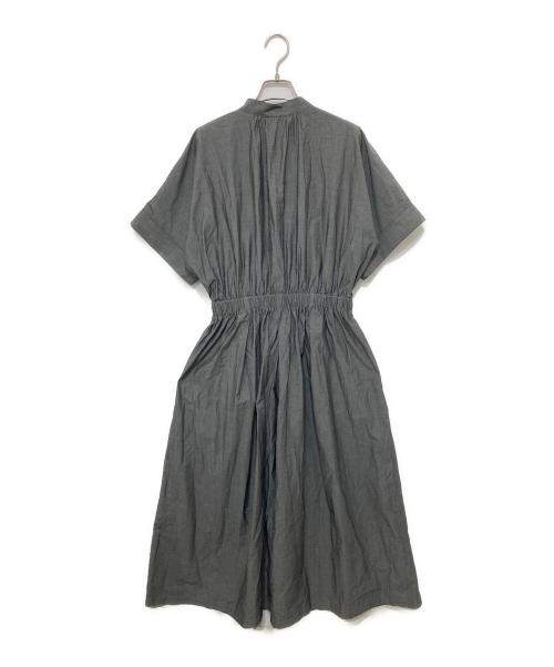 Dimprobe（ディンプローブ）Dimprobe (ディンプローブ) オーガニックコットンフレアワンピース グレー サイズ:Fの古着・服飾アイテム