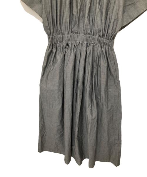 Dimprobe（ディンプローブ）Dimprobe (ディンプローブ) オーガニックコットンフレアワンピース グレー サイズ:Fの古着・服飾アイテム