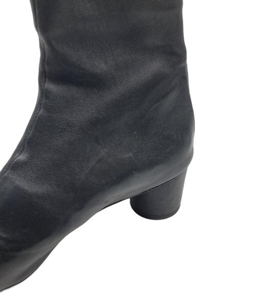 purpred（パープレッド）purpred (パープレッド) ジップブーツ ブラック サイズ:22.5の古着・服飾アイテム