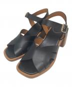 Chloeクロエ）の古着「ウェッジソールサンダル」｜ブラック