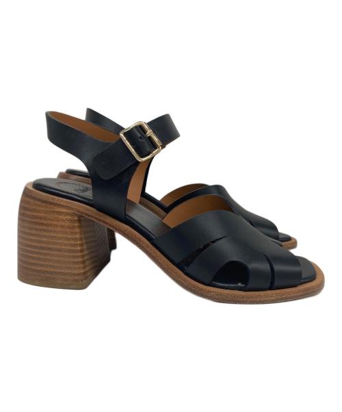 Chloe（クロエ）Chloe (クロエ) ウェッジソールサンダル ブラック サイズ:351/2の古着・服飾アイテム