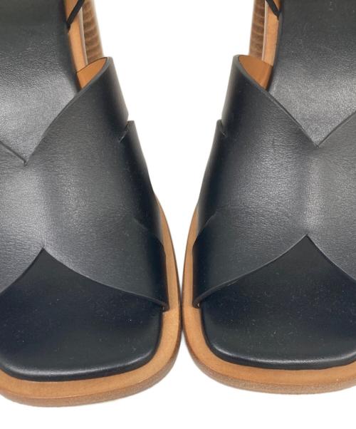 Chloe（クロエ）Chloe (クロエ) ウェッジソールサンダル ブラック サイズ:351/2の古着・服飾アイテム