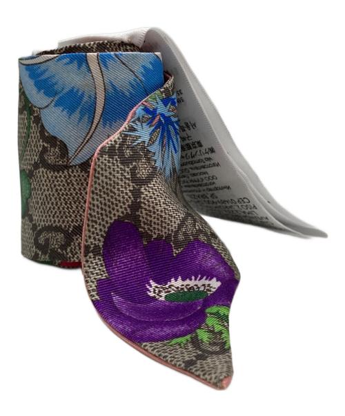 GUCCI（グッチ）GUCCI (グッチ) GGフローラスカーフ グレーの古着・服飾アイテム