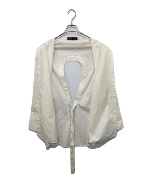ROHE（ロヘ）ROHE (ロヘ) Open back shirt ホワイト サイズ:36の古着・服飾アイテム