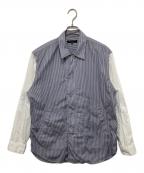 COMME des GARCONS HOMMEコムデギャルソン オム）の古着「SHIRT JACKET」｜ブルー