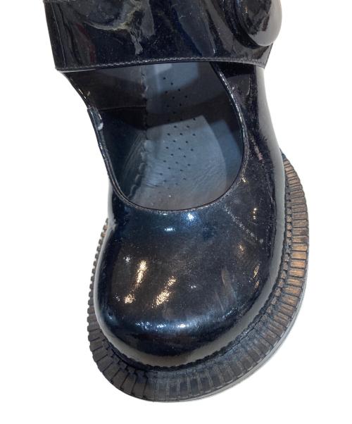 Maison Margiela（メゾンマルジェラ）Maison Margiela (メゾンマルジェラ) メリー ジェン シューズ ヒール エナメル サンダル ブラック サイズ:37の古着・服飾アイテム