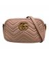 GUCCI（グッチ）の古着「GGマーモントキルティングスモールショルダーバッグ 447632」｜ピンク