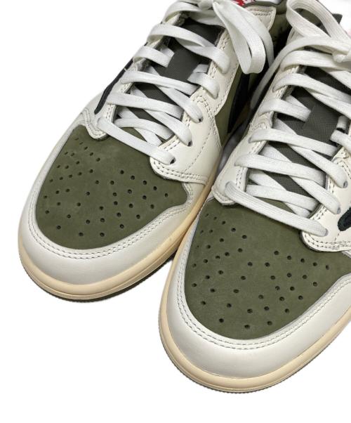NIKE（ナイキ）NIKE (ナイキ) Travis Scott (トラヴィス・スコット) ローカットスニーカー オリーブ サイズ:26.5cmの古着・服飾アイテム