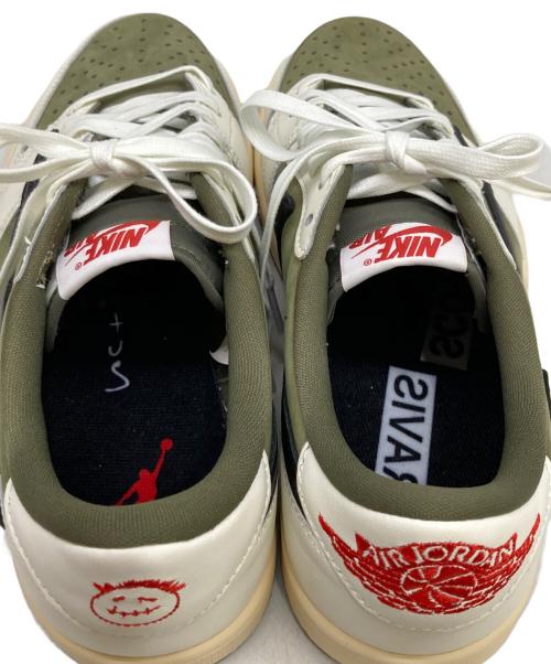 NIKE（ナイキ）NIKE (ナイキ) Travis Scott (トラヴィス・スコット) ローカットスニーカー オリーブ サイズ:26.5cmの古着・服飾アイテム