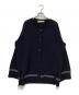 MARNI(マルニ)（マルニ）の古着「ロゴデザイン キモノスリーブカーディガン/ニットカーディガン」｜ネイビー