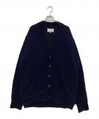 Maison Margielaメゾンマルジェラ）の古着「5G エルボーパッチ ニット カーディガン SI1GP0003 S18064」｜ネイビー