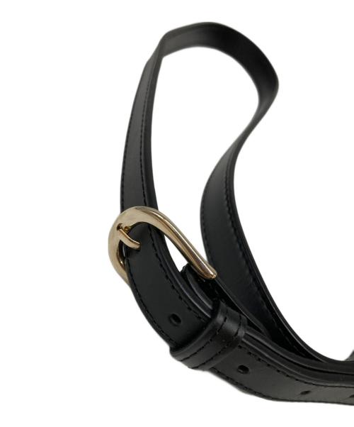 A.P.C.（アーペーセー）A.P.C. (アーペーセー) ハーフムーンショルダーバッグ ブラックの古着・服飾アイテム