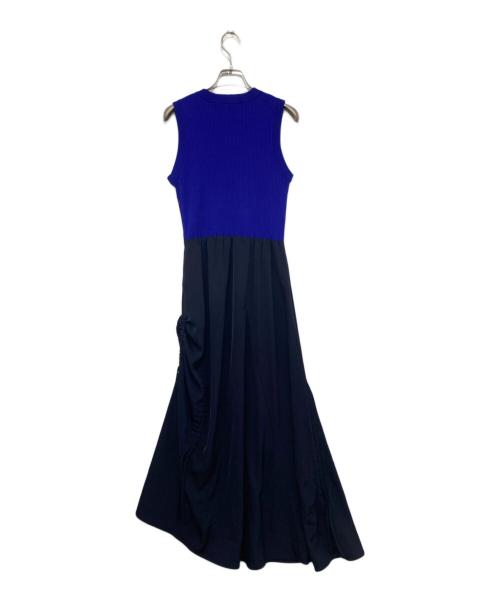 UN3D.（アンスリード）UN3D. (アンスリード) KNIT COMBI N/S OP ブルー サイズ:36の古着・服飾アイテム