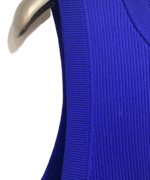 UN3D.（アンスリード）UN3D. (アンスリード) KNIT COMBI N/S OP ブルー サイズ:36の古着・服飾アイテム