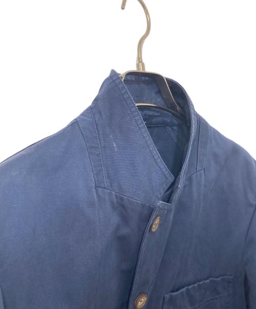DRAKE'S（ドレイクス）DRAKE'S (ドレイクス) コットン×リネンテーラードジャケット ネイビー サイズ:40の古着・服飾アイテム
