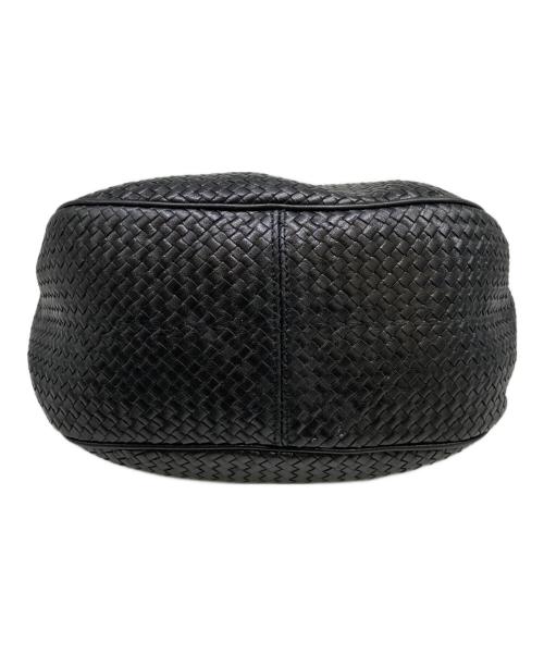 BOTTEGA VENETA（ボッテガベネタ）BOTTEGA VENETA (ボッテガベネタ) イントレチャートトートバッグ ブラックの古着・服飾アイテム