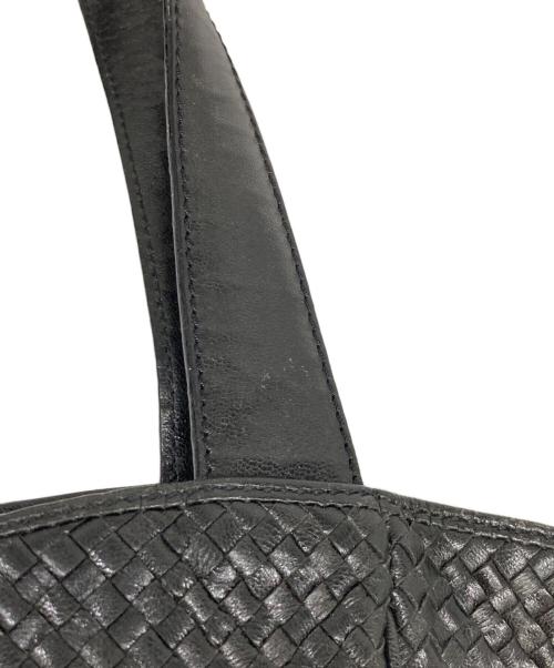 BOTTEGA VENETA（ボッテガベネタ）BOTTEGA VENETA (ボッテガベネタ) イントレチャートトートバッグ ブラックの古着・服飾アイテム