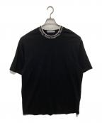 Acne studiosアクネ ストゥディオス）の古着「Extorr Logo Rib T-shirt」｜ブラック
