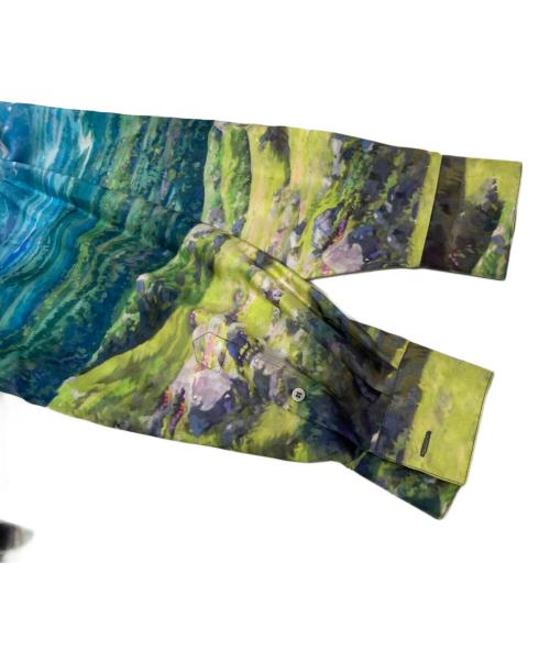 LOEWE（ロエベ）LOEWE (ロエベ) スタジオジブリ (スタジオジブリ) ロエベ x ハウルの動く城 ハウルの動く城 ソフィーとカルシファー 長袖シャツ SB44Y06X04 ブルー サイズ:36の古着・服飾アイテム