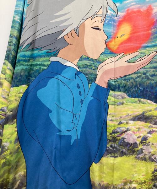 LOEWE（ロエベ）LOEWE (ロエベ) スタジオジブリ (スタジオジブリ) ロエベ x ハウルの動く城 ハウルの動く城 ソフィーとカルシファー 長袖シャツ SB44Y06X04 ブルー サイズ:36の古着・服飾アイテム