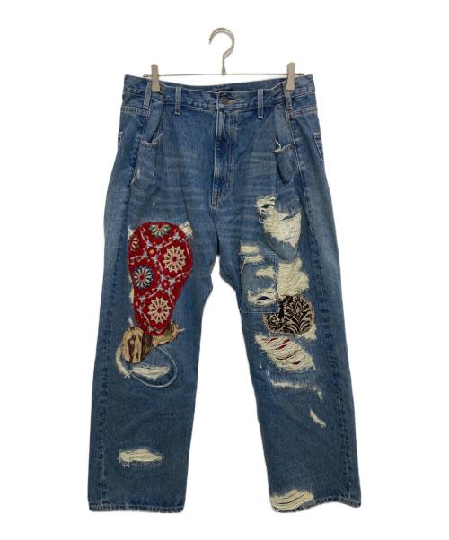 glamb（グラム）glamb (グラム) パサデナアンプラグドデニム パンツ インディゴ サイズ:Mの古着・服飾アイテム