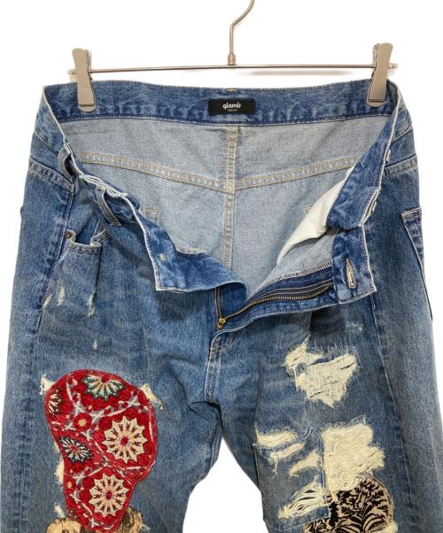 glamb（グラム）glamb (グラム) パサデナアンプラグドデニム パンツ インディゴ サイズ:Mの古着・服飾アイテム