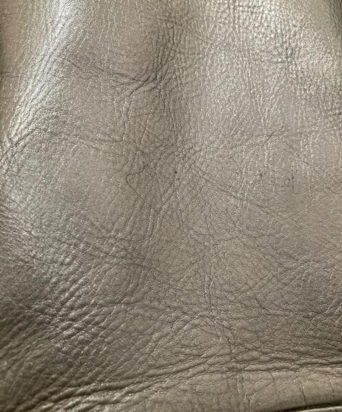 time in on（タイムイズオン）time in on (タイムイズオン) LEATHER TRUCKER JACKET ブラック サイズ:1の古着・服飾アイテム