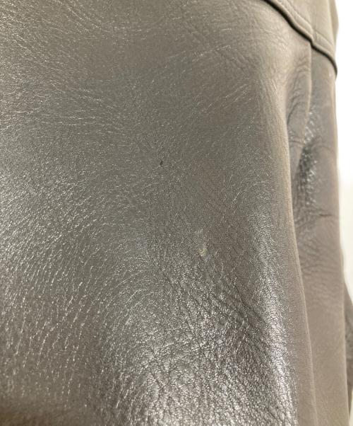 time in on（タイムイズオン）time in on (タイムイズオン) LEATHER TRUCKER JACKET ブラック サイズ:1の古着・服飾アイテム