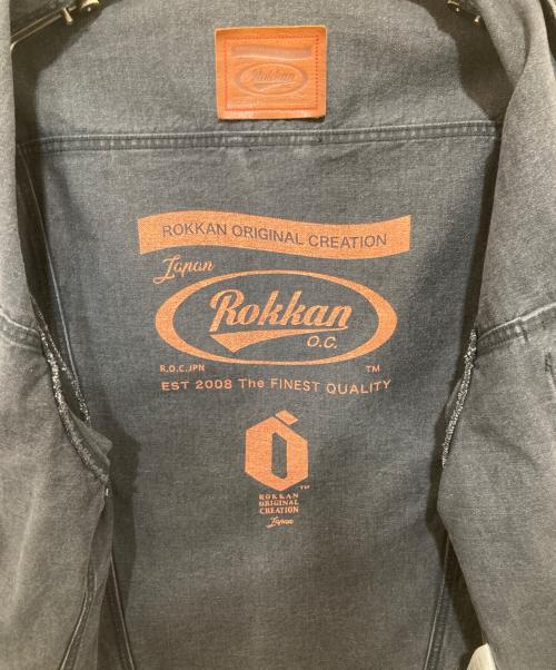 ROKKAN（ロッカン）ROKKAN (ロッカン) EXTRA CLASSIC BLACK DENIM JACKET ブラック サイズ:XLの古着・服飾アイテム