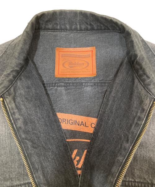 ROKKAN（ロッカン）ROKKAN (ロッカン) EXTRA CLASSIC BLACK DENIM JACKET ブラック サイズ:XLの古着・服飾アイテム