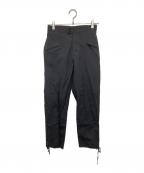 Y'sワイズ）の古着「ストライプウールパンツ」｜ブラック