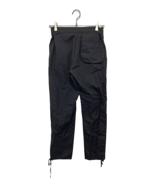 Y's（ワイズ）Y's (ワイズ) ストライプウールパンツ ブラック サイズ:1の古着・服飾アイテム