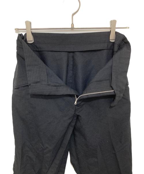 Y's（ワイズ）Y's (ワイズ) ストライプウールパンツ ブラック サイズ:1の古着・服飾アイテム