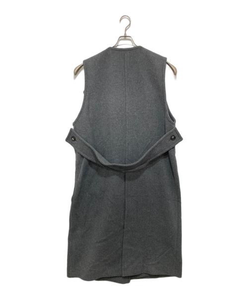 SACRA（サクラ）SACRA (サクラ) スペリオル メルトンロングジレ グレー サイズ:38の古着・服飾アイテム