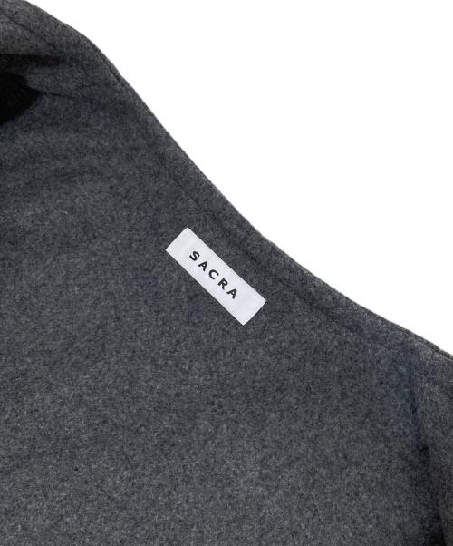 SACRA（サクラ）SACRA (サクラ) スペリオル メルトンロングジレ グレー サイズ:38の古着・服飾アイテム