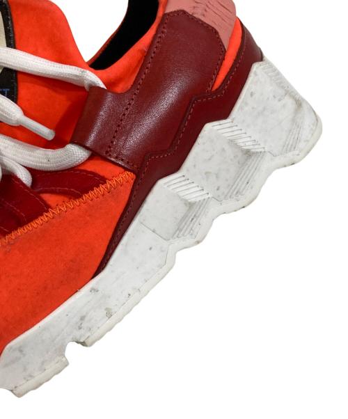 PIERRE HARDY（ピエールアルディ）PIERRE HARDY (ピエールアルディ) ダッドスニーカー　トレックコメット　TREK COMET オレンジ サイズ:37の古着・服飾アイテム