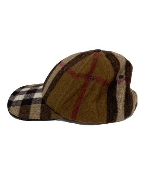 BURBERRY LONDON（バーバリーロンドン）BURBERRY LONDON (バーバリーロンドン) チェックベースボールキャップ 8036924 BASEBALL CAP エグザジェレイティッドチェック ブラウン サイズ:M/57の古着・服飾アイテム