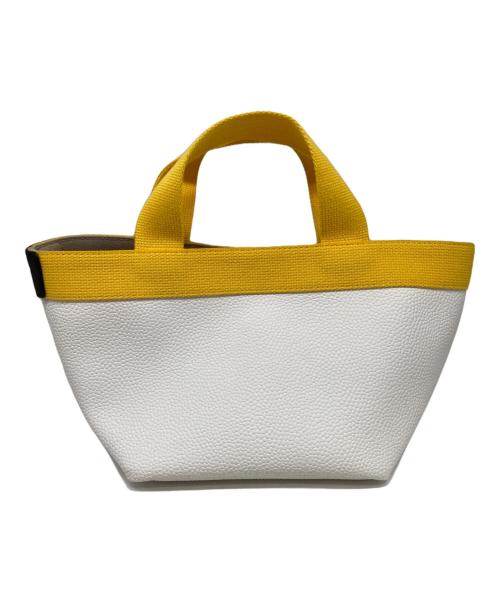 Herve Chapelier（エルベシャプリエ）Herve Chapelier (エルベシャプリエ) ハンドバッグ ホワイトの古着・服飾アイテム