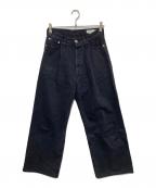 HYKEハイク）の古着「TWILL WIDE LEG JEANS」｜ブラック