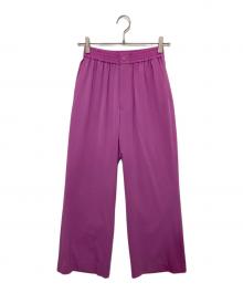 HYKE（ハイク）の古着「STRETCH WIDE LEG PANTS」｜ピンク