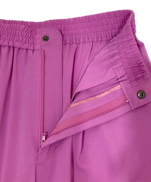 HYKE（ハイク）HYKE (ハイク) STRETCH WIDE LEG PANTS ピンク サイズ:1の古着・服飾アイテム