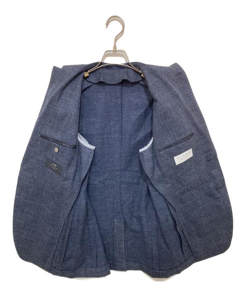 TOMORROW LAND（トゥモローランド）TOMORROW LAND (トゥモローランド) ウールシルクリネン シングルブレステッド2Bジャケット ネイビー サイズ:46の古着・服飾アイテム